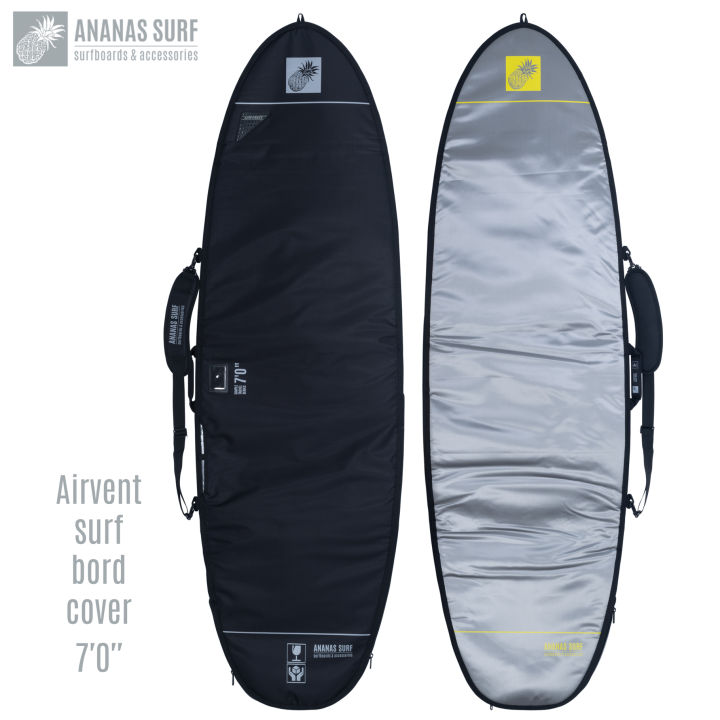Ananas Surf 7ft.0 in. Airvent Surfboard Shortboard Hybrid Groveler Fish board Bag Protect Cover