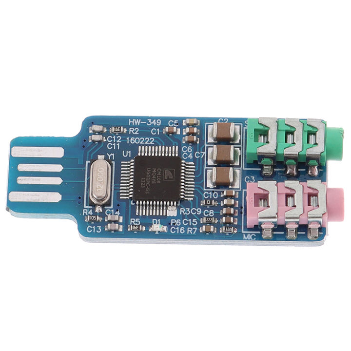 1PCS CM108 USB Drive Free USB Sound card Laptop external sound card