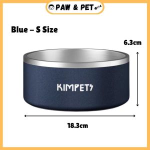 Kimpet Stainless Steel Pet Food Bowl Large Capacity Bite Resistant Washable Dog Bowl Pet Bowl