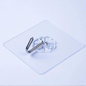 K.Transparent color hook Powerful traceless hook Multifunctional hook for kitchen Bathroom Storage hook DIY hook 1pcs