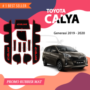 Aksesoris Interior Mobil Door Groove Mat/ Antislip Rubber Cup Mat/ Alas Slip Pad Toyota New Calya