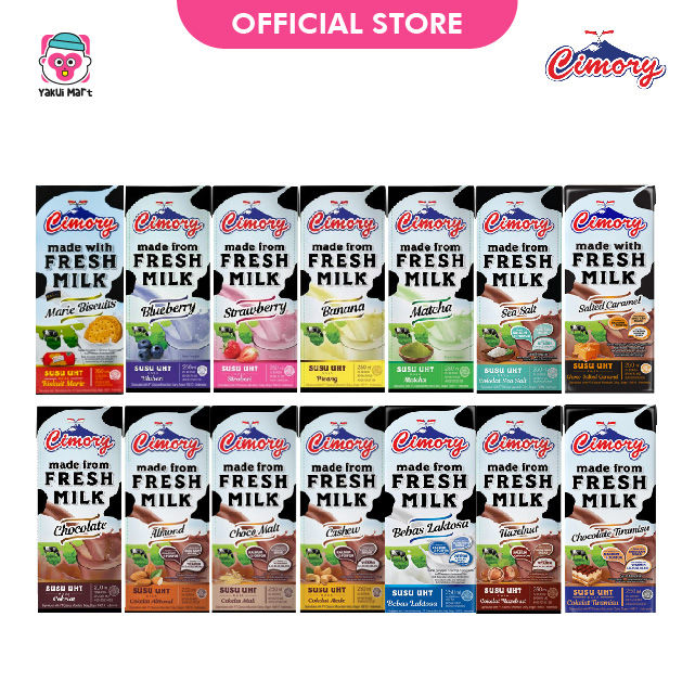 Cimory Fresh Milk Susu UHT 250ml Ready To Drink Semua Varian