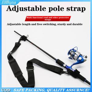 [COD] Fishing Rod Carrying Strap Sling Shoulder Belt Security Tools Nylon Rod Bracket Waist Belt Strap Fishing Tool Accessories