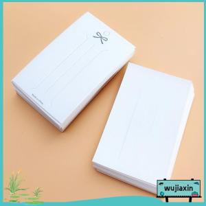 wujiaxin 50PCS White hairpin card Trinket packaging hair display Cardboard Hair Clip