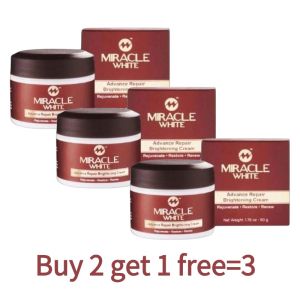 【%100 genuine products】MIRACLE WHITE CREAM Brighten skin tone reduce fine lines and wrinkles and resist aging.