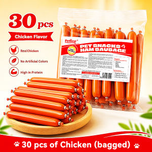 150 PCS Pet Sausage Dog Food Snack Beef Chicken Dog Training Sausage Dog Treats Pet Cat Treats Snacks 15g