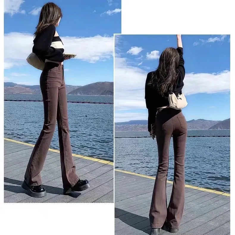 y2k high waist jeans for girls women Korean sexy sweet style slim