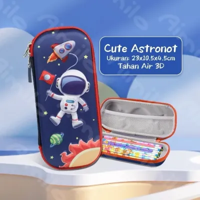 Kotak Pensil 3D Tempat Pensil Pen Alat Tulis Karakter Waterproof Kotak Pensil Anak Laki Laki Perempuan RT