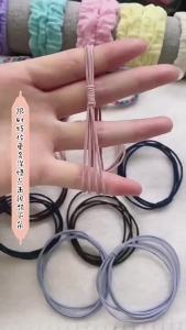 ยางรัดผมผสมสำหรับผู้หญิง ยางรัดผมตัวการ์ตูน น่ารัก เรียบง่าย และสง่างาม โบว์ผมสำหรับผมหางม้า