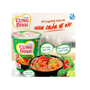 Combo 5 Ly Mì Cung Đình lẩu tôm chua cay ly 65g
