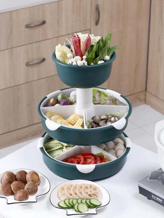 Rổ tiện lợi đựng rau củ quả ăn lẩu nhà bếp, rổ đựng rau ăn lẩu, rổ đựng ...