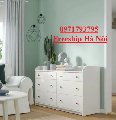 Tủ Đựng Đồ 6 Ngăn KéoTủ Quần áo Trẻ em Phủ Melamin Cao Cấp ( Đã Ráp Sẵn )