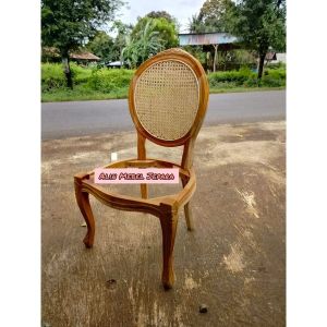 KURSI OVAL ROTAN KURSI BESAN KURSI AKAD KURSI PELAMINAN [JOK+Gerinda Halus]