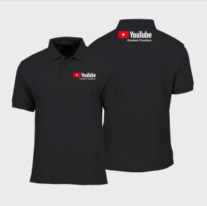 Kaos Kerah Pria Polo Shirt Motif Logo Youtube Content Creators / Polo Distro Sablon Polyflex Premium