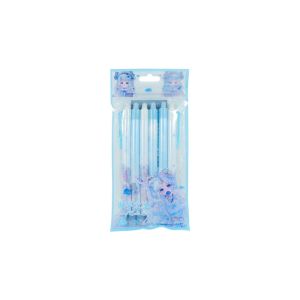LD-A68 Pulpen Set 6IN1 0.5MM Tinta Bisa di Hapus Motif Karakter Lucu / Eraseble Pen Set Cetek