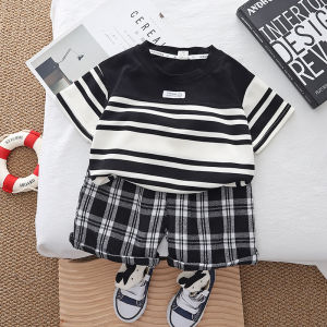 Kid clothes sets for boy korea style Stripe Boys Clothing Set Toddlers Casual Wear 1-5 Years Children Outfit Set