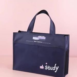 8K美术袋大号A3文件袋帆布手提双层拉链袋美术用品画纸画板收纳袋8K Art Bag Large Size A3 File Canvas Portable Double-Layer Zipper Supplies Drawing Paper Board Storage