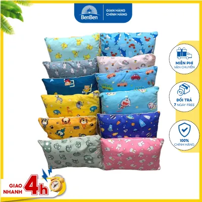 Gối cho bé đi học mẫu giáo 30x40cm gối trẻ em ruột chống xẹp thích hợp mang đi học mầm non tiểu học - Ben Ben