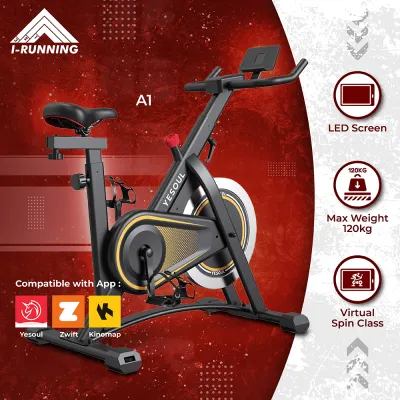 Yesoul A1 Spin Bike ★ Official Sole SG Distributor ★ 6 Kg Flywheel ★ Brush Resistance ★ Interactive Mobile APP