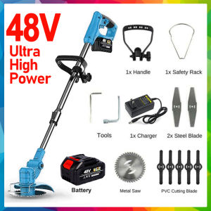 Lawn Mower Grass Cutter Heavy Duty Japan Electric Cordless Lawn Mower With Wheels Rechargeable Sale Made In Germany Grass Cutter Trimmer Portable Gardening Outdoor Power Tools Original Set