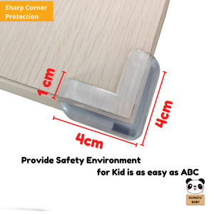 [KUNGFU BABY] Baby Safety - Children Table Corner Protector Edge & Corner Guard   宝宝 & 儿童安全用具 - 透明加厚桌子防撞护角