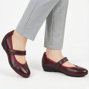 Giày Nữ Búp Bê Đế Xuồng 5cm HA NAM Da Bò Thật Thời Trang Cao Cấp GBBN2059