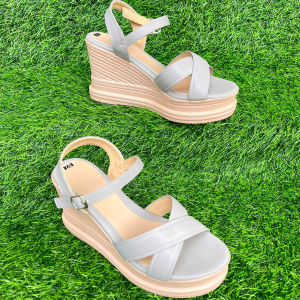 Xăng đan nữ đế xuồng 9cm Trường Hải da mềm đế PU siêu nhẹ DX155