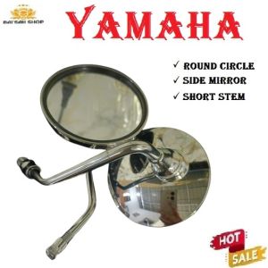 YAMAHA Mio i 125 CIRCLE SIDE MIRROR MOTORCYCLE ROUND TYPE SHORT STEM HIGH QUALITY ACCESSORIES