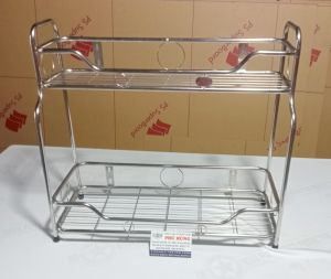 [HCM]KỆ GIA VỊ INOX 2 TẦNG ( ĐỦ SIZE)