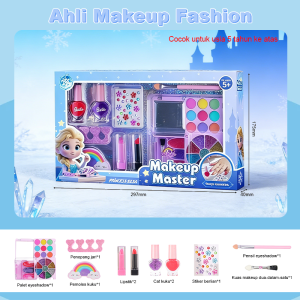10PCS Kids Makeup Toys Girls Real Makeup Kit Washable Non-toxic Makeup Toy Set