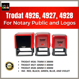 COD Trodat 4926 4927 and 4928 for Quality Notary Public and Logos