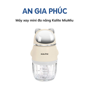Máy xay mini đa năng Kalite MiuMiu dung tích 350ml lưỡi dao 6 bằng inox304 - An Gia Phúc