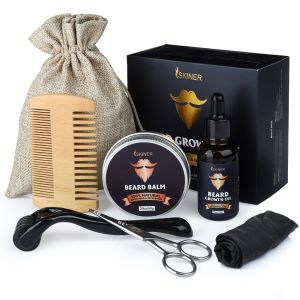 Beard grooming kit / Beard Growth Kit set Beard Growth Activator Serum Liquid for Beard Rapid Growth and Thickening