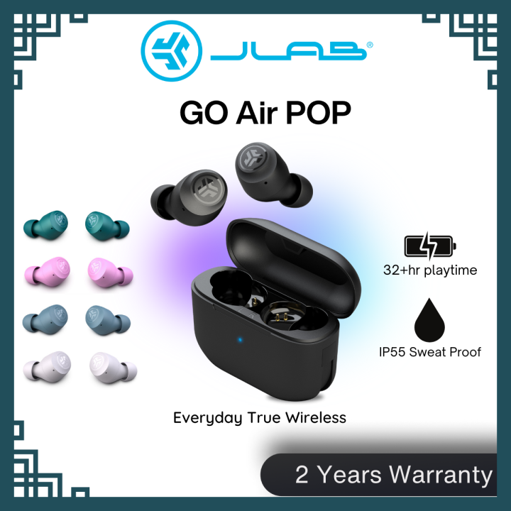 JLab GO Air POP True Wireless Earbuds 2 Years Warranty Bluetooth