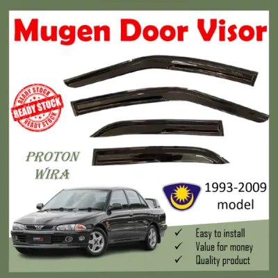 Proton Wira 1993 - 2009 Model Mugen Door Visor Air Press (1 set 4 pcs)