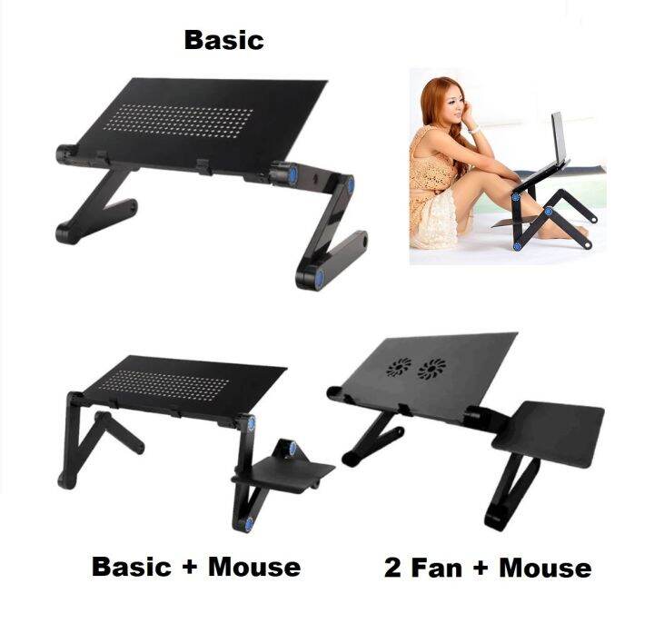 ZZZ Folding Laptop Desk Adjustable Laptop Table Stand Portable Laptop ...