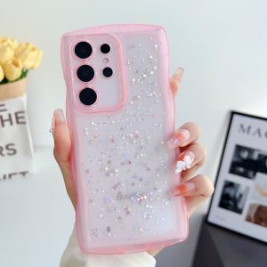 CrashStar Fashion Glitter Sequins Transparent Soft Shockproof Phone Case For Samsung Galaxy S25 S24 Ultra S23 + S22 Plus S21 S20 FE Note 20 Ultra A55 A35 A15 A54 A34 A14 A53 A33 A13 A32 5G A71 A51 4G A72 A52 A12 A31 A16 A06 A05TPU Phone Casing Cover Shell