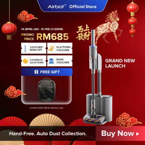 [ New Launch ] Airbot Swift Station | Laser Detection 29000Pa Cordless Handheld Stick Cordless Vacuum Glide Vacuum Cleaner Dual Roller Portable Wireless HEPA Dock Station