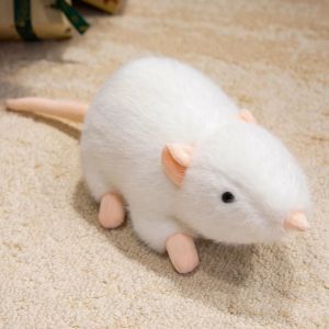 JUVIAAL Stuffed Animal Mouse Plushie Doll Mascot Peluche Sleep Pillow Simulation Mouse Plush Pet Toy 30-100cm Stuffed Rat Birthday Gift