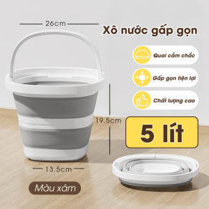Xô gấp gọn xô gấp gọn xô câu cá ngoài trời lưu trữ di động xô dày xô giặt ký túc xá