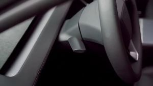 เเหมาะสำหรับ 2025 Tesla Model Y Juniper ฝาครอบคันโยกไฟเลี้ยวรถยนต์ ปลอกแฮนด์บาร์ป้องกัน อุปกรณ์ตกแต่งภายใน