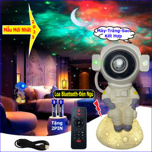 [MỚI NHẤT 2023] Đèn Phi Hành Gia Có Loa Bluetooth 5W Nháy Theo Nhạc Kết Hợp Đèn Ngủ Decor Trang trí Phòng Ngủ Khách...