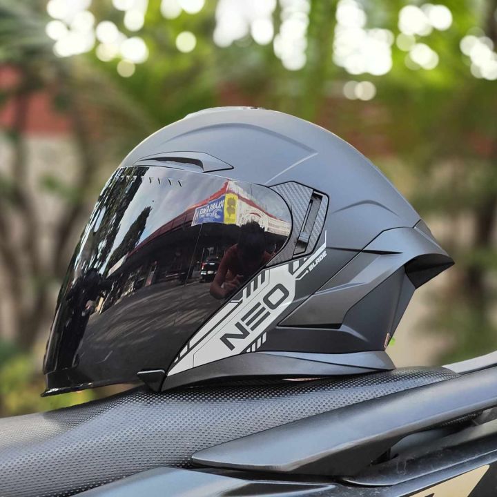 SPYDER NEO BLADE (Matte Black) HALF FACE - DUAL VISOR (with FREE Clear ...