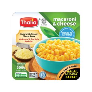 Thalia Macaroni & Cheese 300g Halal Frozen Meal Pasta Cheese Mozzarella Italian RTE Easy Reheat Microwave