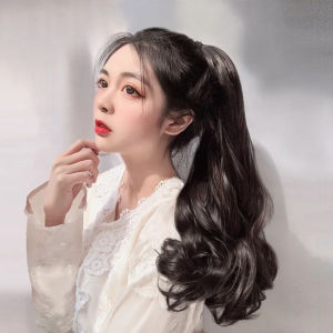 Tóc giả nữ ngoạm xoăn sóng bồng bềnh dài 50cm