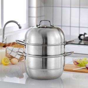 26CM 3 TIER QUALITY S/STEEL STEW/STEAMER/COOKER LZ35126