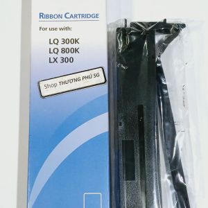 Mực in ruy băng RIBBON EPSON LQ300: LQ 300 + (300 + II) LQ800 / LQ300 LQ300K - Màu Đen (Dài 8 Mét)