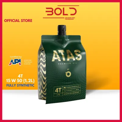 BOLD 4T ATAS 15w50 Fully Synthetic MA2 / SP Motorcycle Engine Oil Minyak Hitam Pelincir Motor Motosikal 15w-50