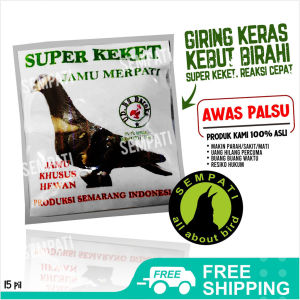 SEMPATI Super Keket Jamu Merpati Obat Dopping Burung Merpati Balap Vitamin Giring Merpati Kolongan Suplemen Super Keket Cepat Giring Burung Dara Pos Merpati Tomprang