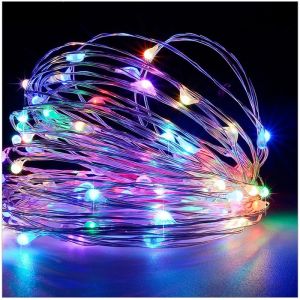 5 Meter 50 LED USB Copper / Silver Wire Christmas Decoration Fairy Light Design - Multi Colour Lampu Hiasan
